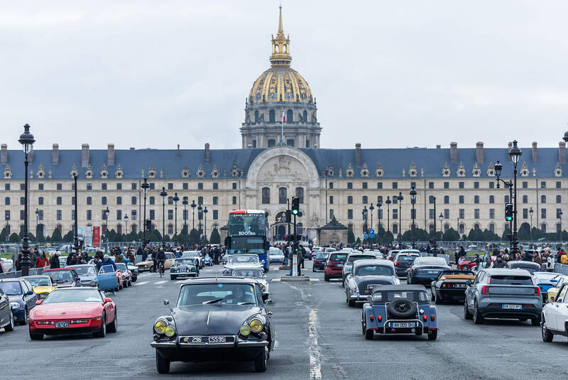 Traversée de Paris 12.01.2025 Oldtimer-Roadtrip im Winter