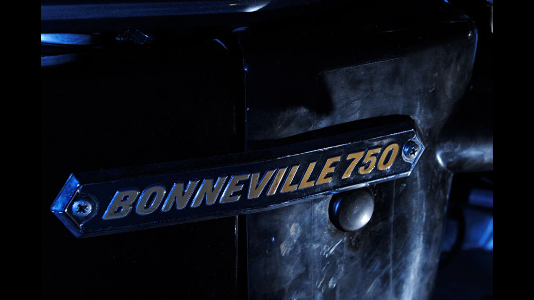 Triumph Bonneville 750, Bonneville, Emblem, Schriftzug
