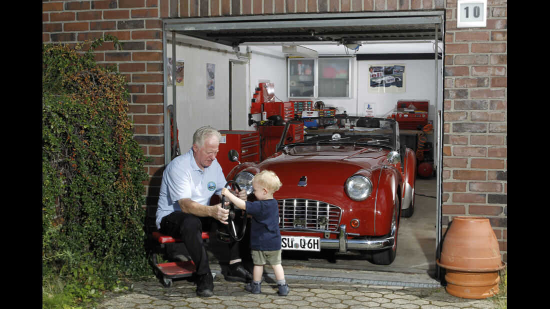 Triumph TR 3, Martin Kürten mit Enkel