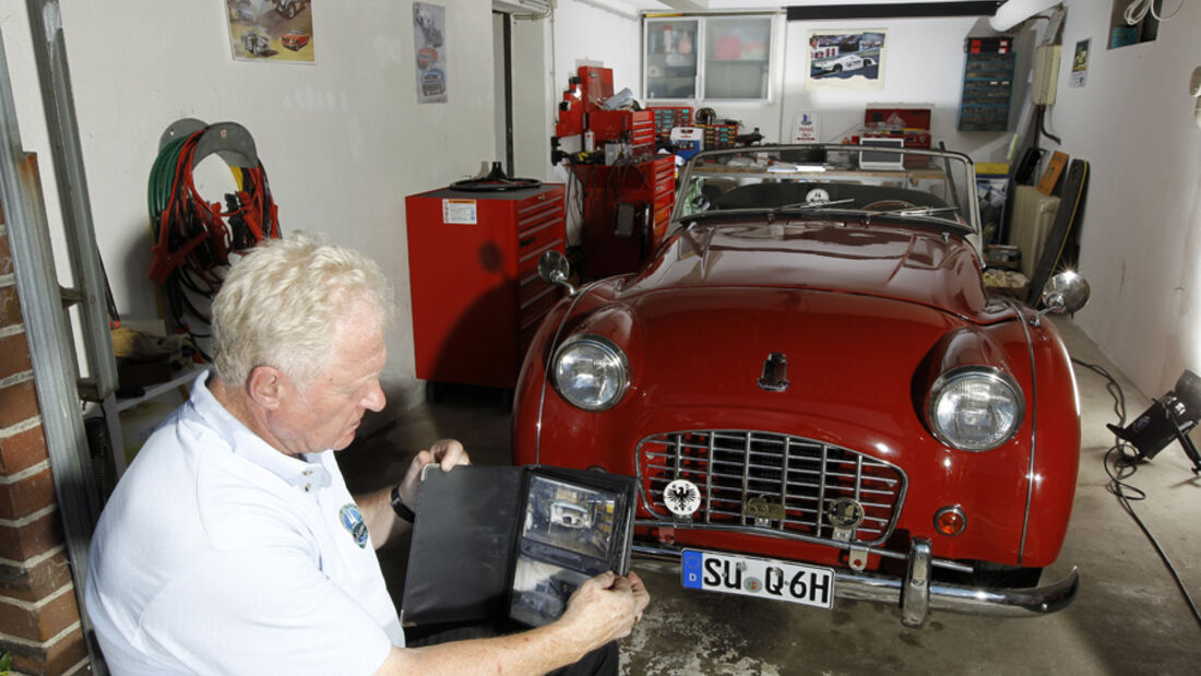 Triumph TR 3, in der Garage, Martin Kürten