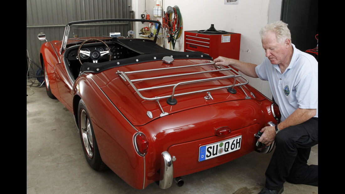 Triumph TR 3, in der Garage, Martin Kürten