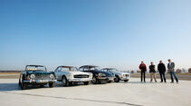 Triumph TR 4A, Mercedes 280 SL, Citroen D Super 5, Alfa Romeo 1750 GTV