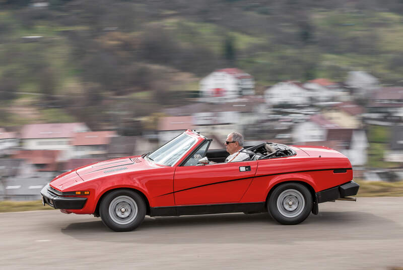 Triumph TR7 Cabrio, Seitenansicht