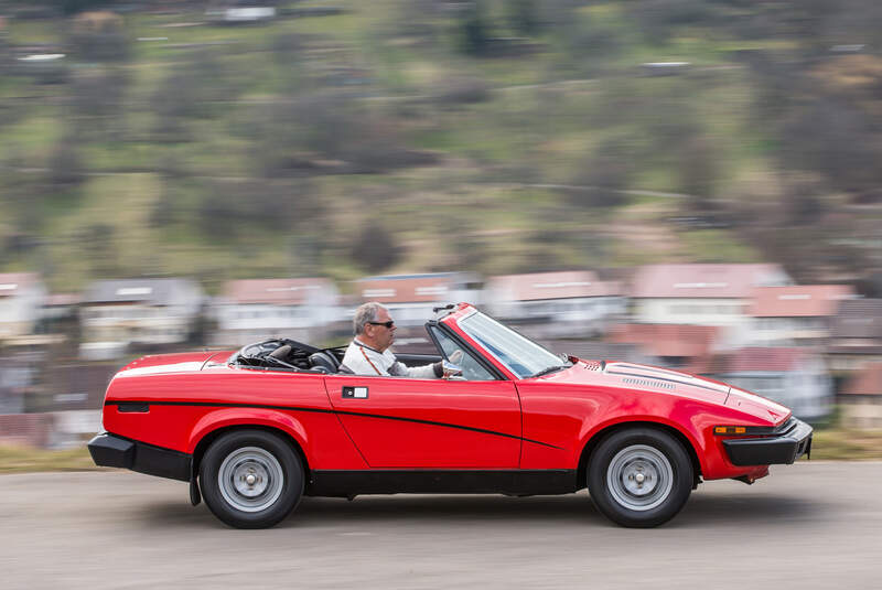 Triumph TR7 Drophead Coupé, Seitenansicht