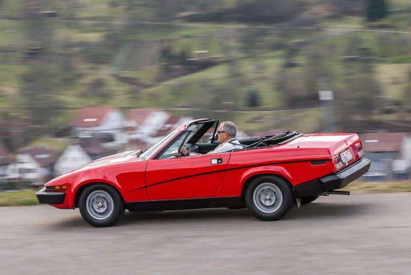 Triumph TR7 Drophead Coupé, Seitenansicht