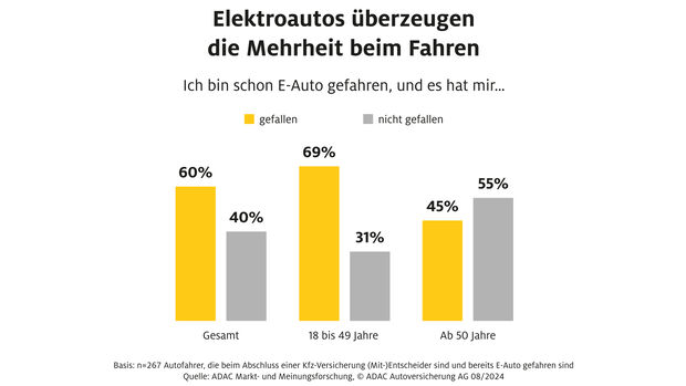 Umfrage des ADAC - hauptsächlich junge Menschen fahren Elektroauto