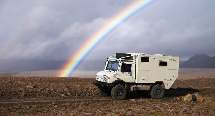 Unimog U 1550L Langer + Bock Wohnkabine Expeditionsmobil