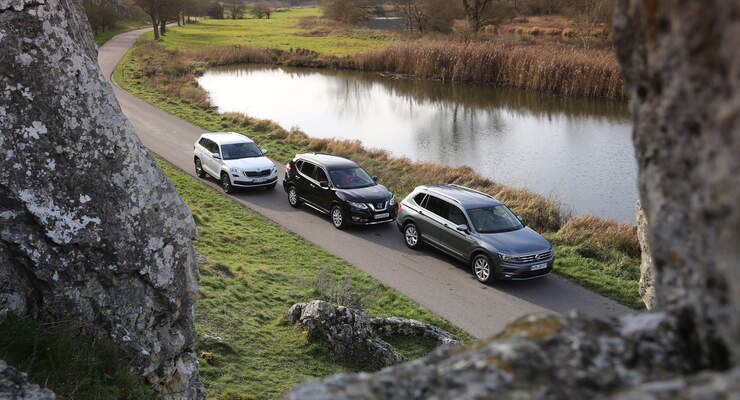 VGL ams_26_2017 VW Tiguan Allspace, Skoda Kodiaq, Nissan X-Trail SUV