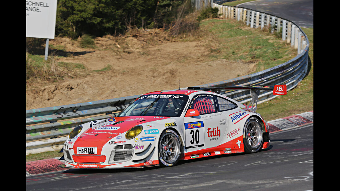 VLN 2014, #30, Porsche 911 GT3 RSR, SP9, Langstreckenmenmeisterschaft Nürburgring