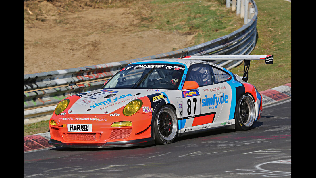 VLN 2014, #87, Porsche 911 GT3 RSR, SP7, Langstreckenmenmeisterschaft Nürburgring