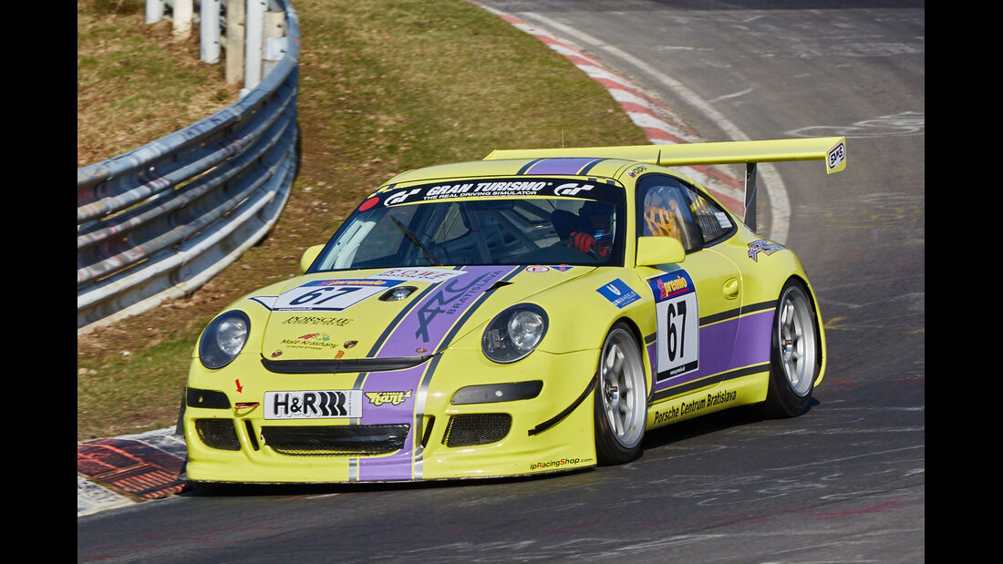 VLN2015-Nürburgring-Porsche 911 Cup S 997-Startnummer #67-SP7