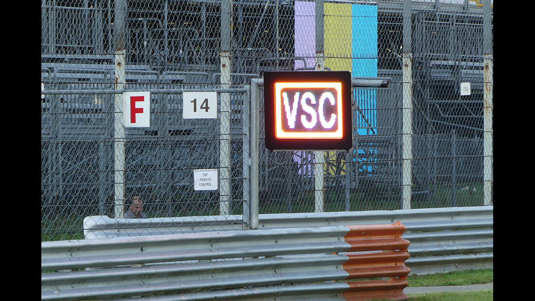 VSC - Formel 1  - GP Italien - Monza - 31. August 2016
