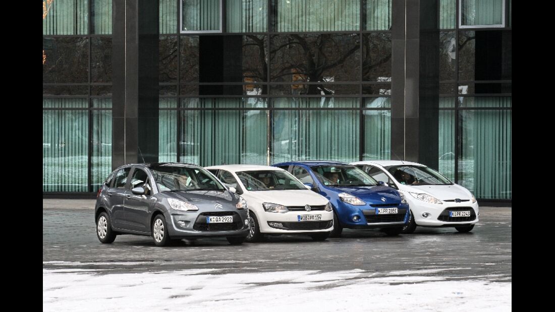VT Citroen C3, Ford Fiesta, Renault Clio, VW Polo