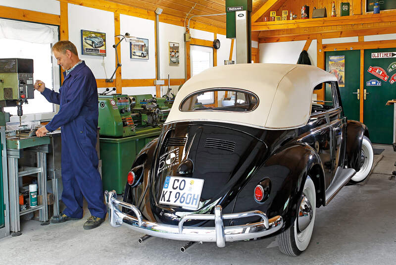 VW 1200 Cabrio, Heckansicht, Kiesewetter