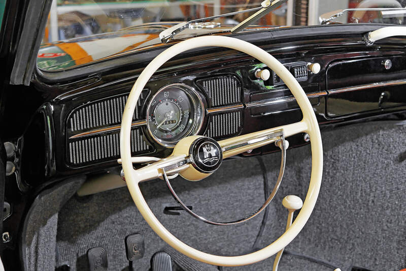 VW 1200 Cabrio, Lenkrad, Cockpit