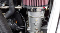 VW 1303 Rallye, 46er-Doppelfallstromvergaser, Detail