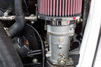 VW 1303 Rallye, 46er-Doppelfallstromvergaser, Detail