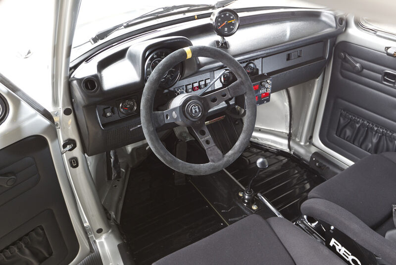 VW 1303 Rallye, Detail, Cockpit, Lenkrad