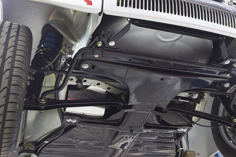 VW 1303 Rallye, Detail, Stabilisatoren, Seitenneigung