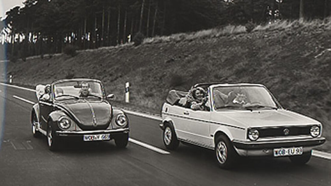 VW 1303 S Cabriolet und VW Golf I Cabriolet