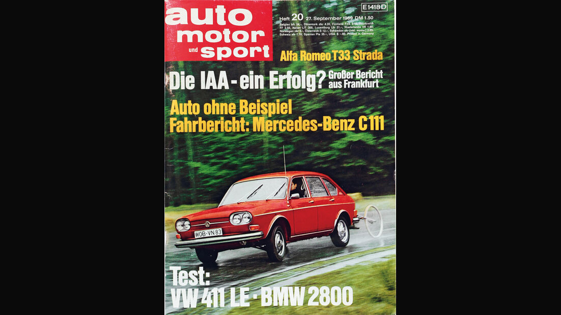 VW 411 LE, auto motor und sport-Titel 1969