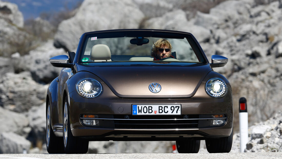 VW Beetle Cabrio 2.0 TDI, Frontansicht