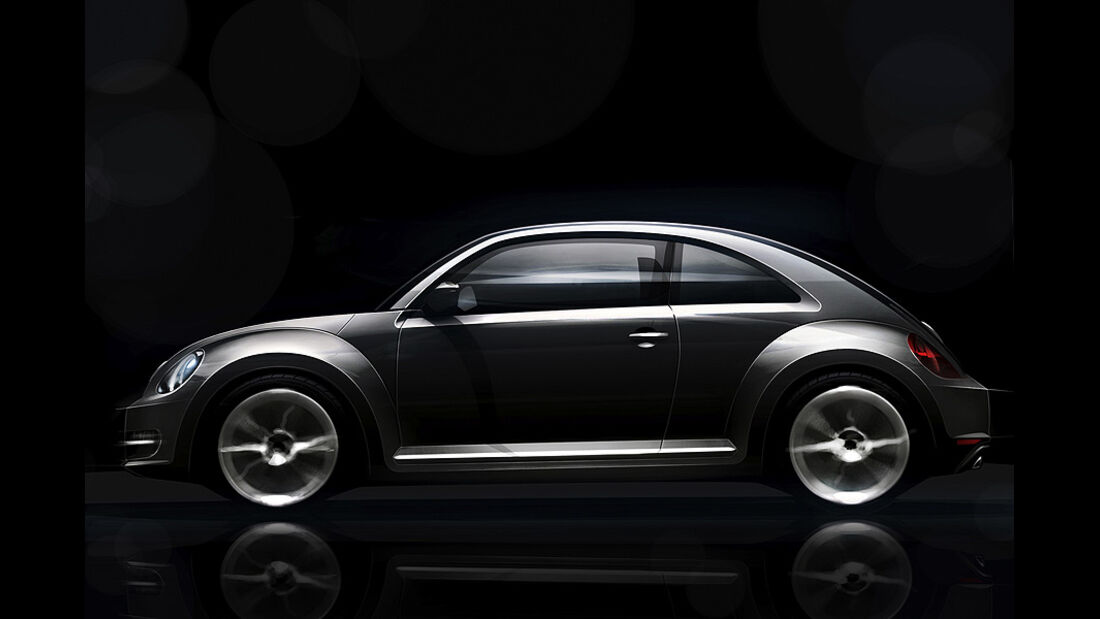 VW Beetle Designzeichnungen