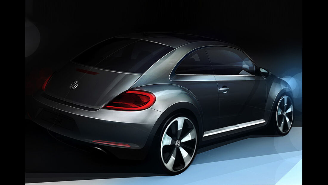 VW Beetle Designzeichnungen