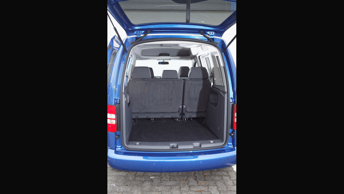VW Caddy, Kofferraum
