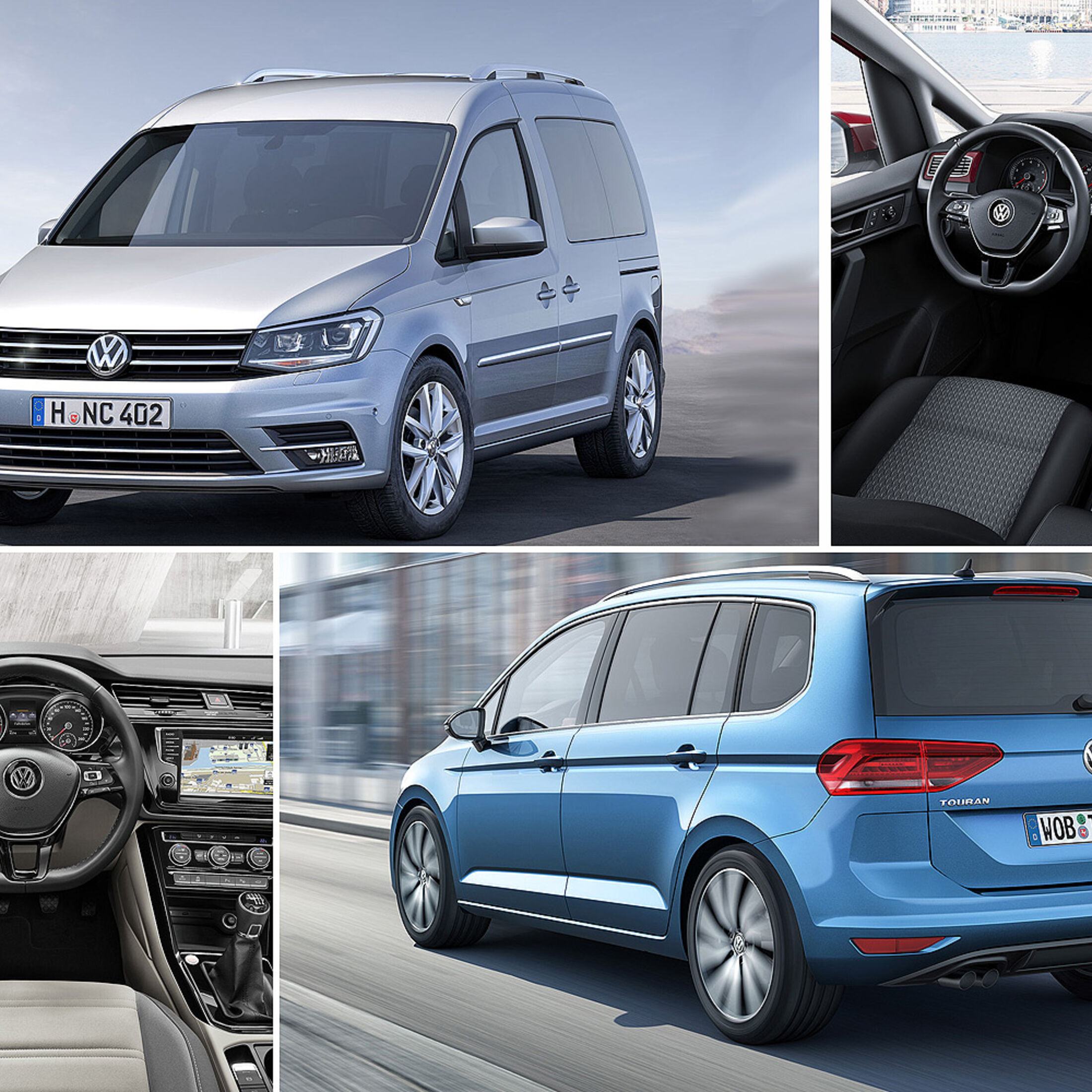 VW Touran gegen VW Caddy: Welcher Allrounder bietet mehr?