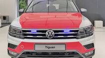 VW Crafter, T6 und Tiguan Feuerwehr / Notarzt Einsatzfahrzeuge auf der Messe Rettmobil 2018