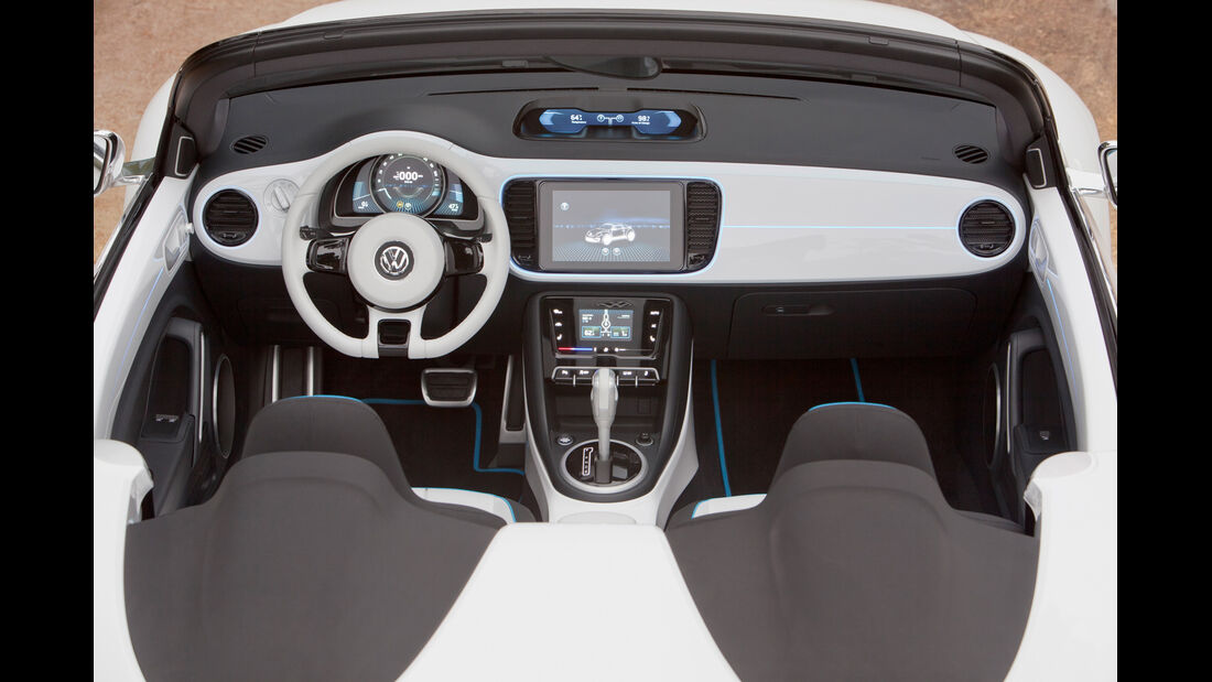VW E-Bugster, Cockpit, Lenkrad
