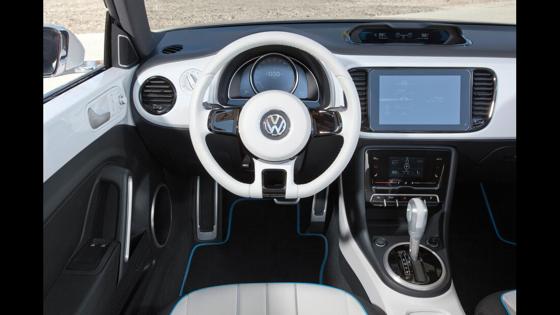 VW E-Bugster, Lenkrad, Cockpit