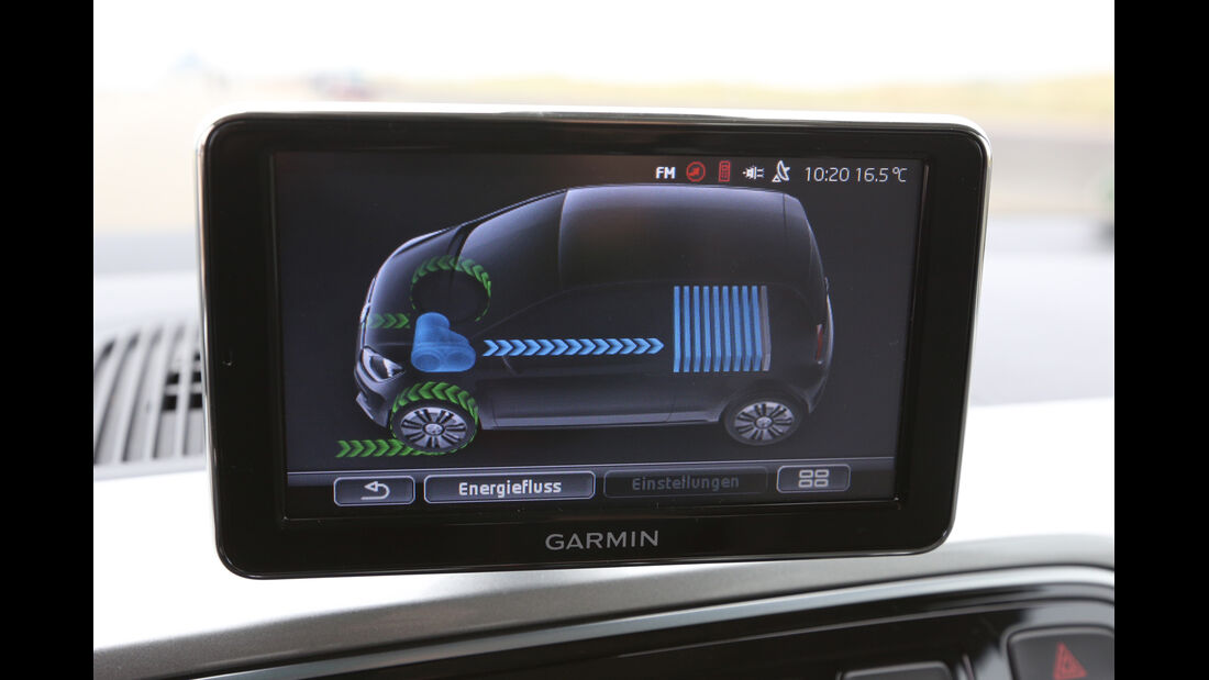 VW E-Up, Monitor, Bordcomputer