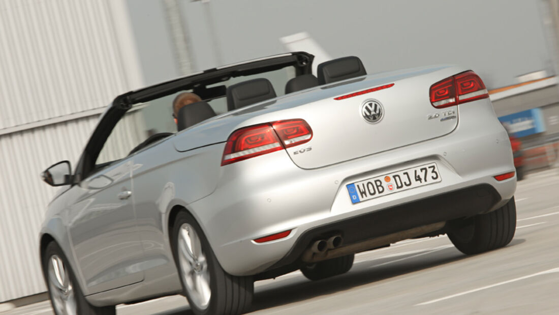 VW EOS 1.4 TSI, Rückansicht, Cabrio