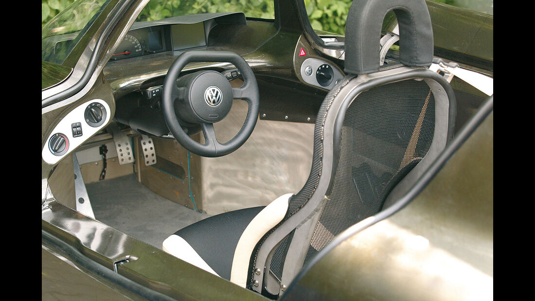 VW Einliter-Auto, 1 Liter-Auto, Innenraum, Cockpit