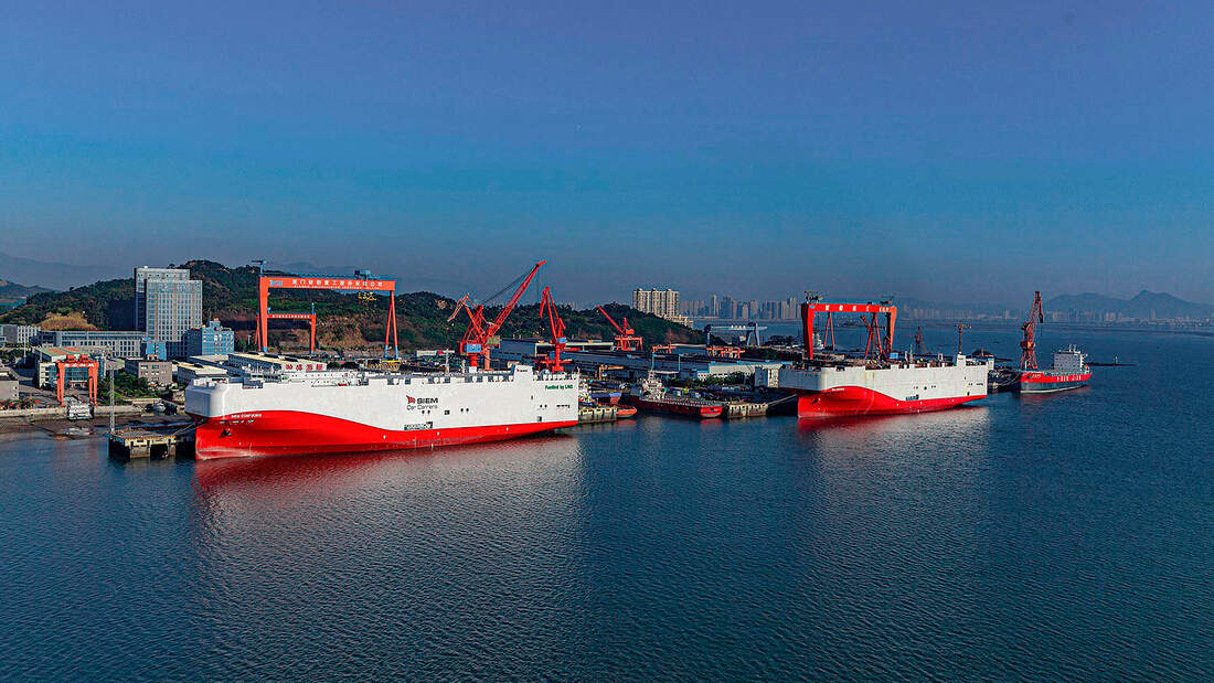VW Erdgasschiff Siem Confucius und Schwesterschiff
