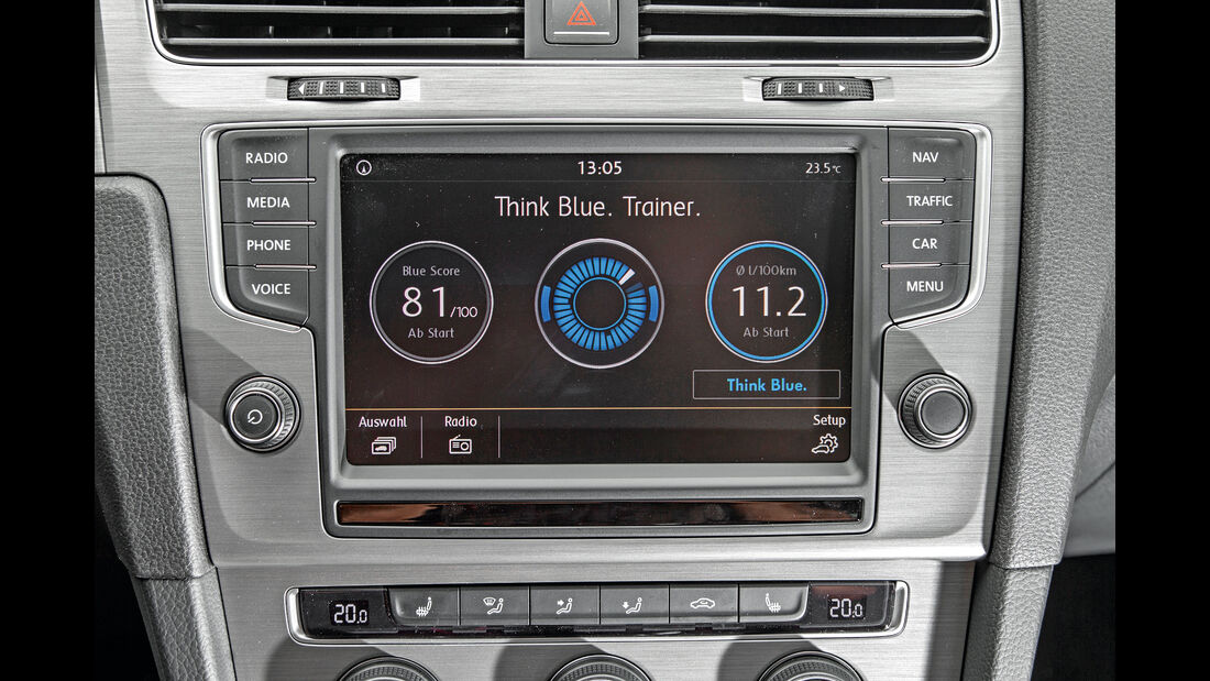 VW Golf 1.2 TSI, Display, Infotainment