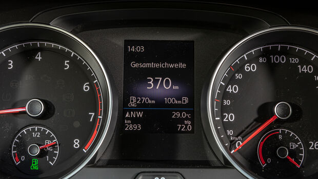 VW Golf 1.5 TGI BlueMotion, Anzeigen