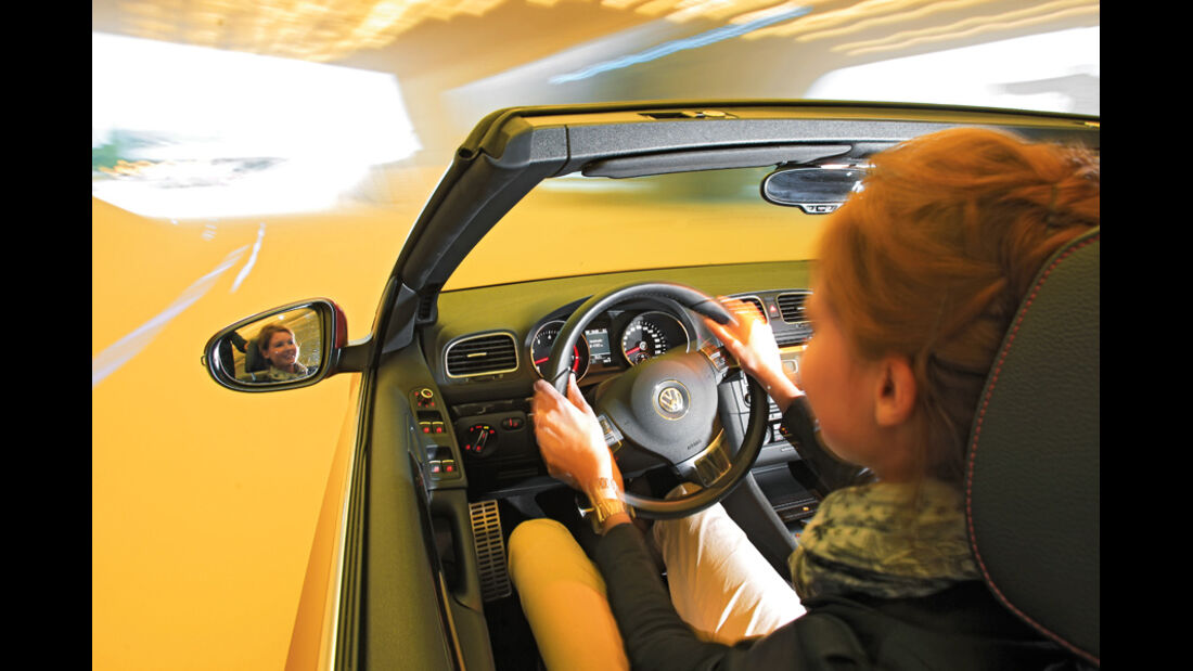 VW Golf Cabrio 1.4 TSI, Cockpit, Lenkrad