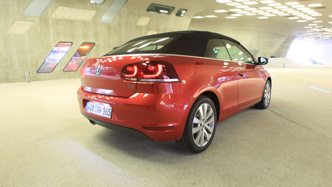 VW Golf Cabrio 1.4 TSI, Rückansicht, Heck