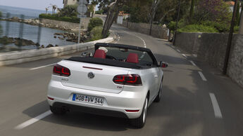 VW Golf Cabrio, Rückansicht, Straßenfahrt