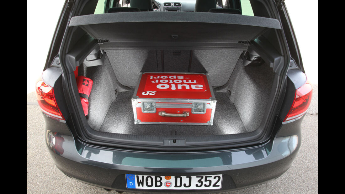 VW Golf GTD, Kofferraum