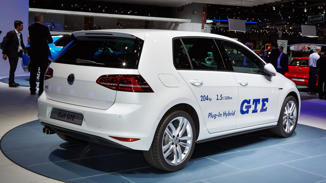 VW Golf GTE Plug-In Hybrid, Genfer Autosalon, Messe 2014