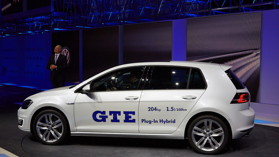 VW Golf GTE Plug-In Hybrid, Genfer Autosalon, Messe 2014