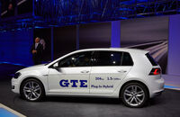 VW Golf GTE Plug-In Hybrid, Genfer Autosalon, Messe 2014