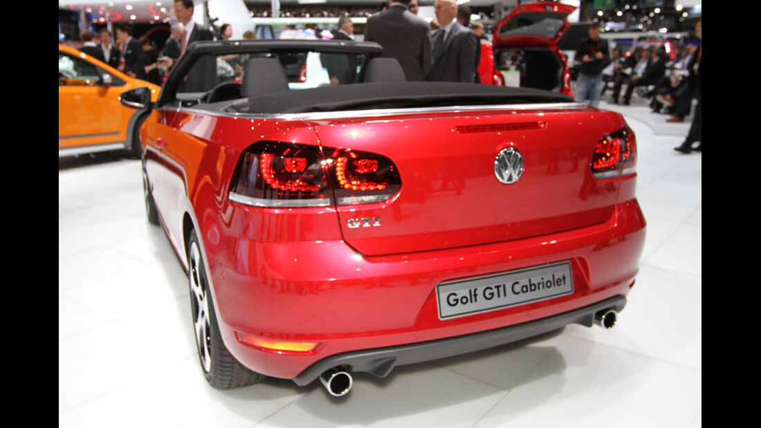 VW Golf GTI Cabrio Autosalon Genf 2012, Messe