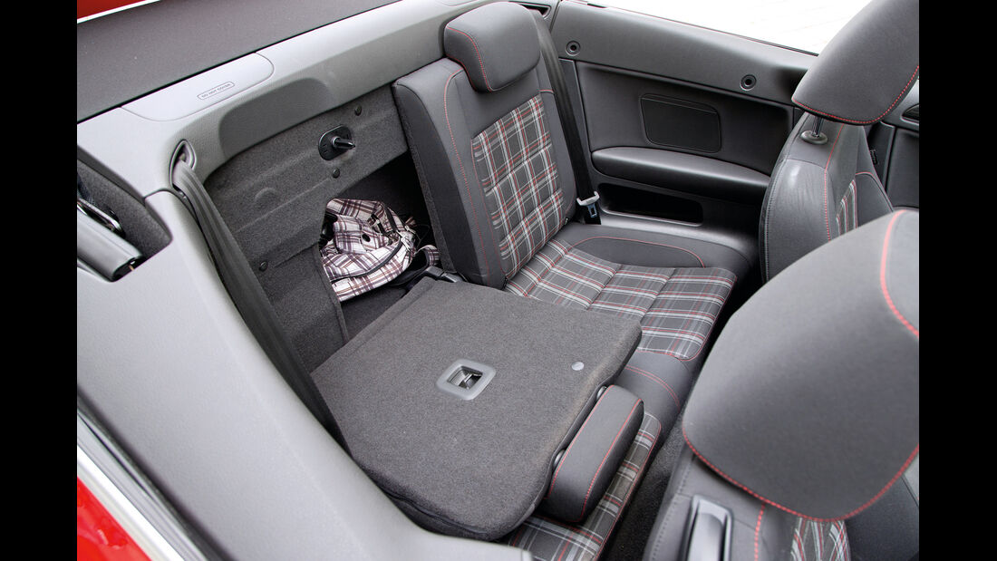 VW Golf GTI Cabrio, Rücksitz, umklappen