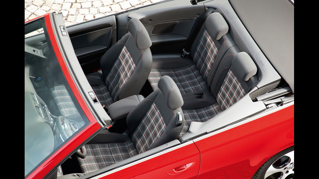 VW Golf GTI Cabriolet, Sitze, Innenraum