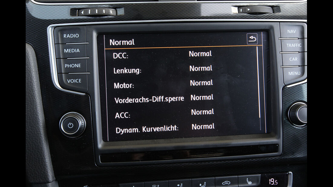 VW Golf GTI, Display, Anzeige